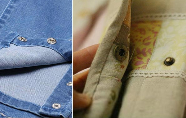 snap fasteners on clothes