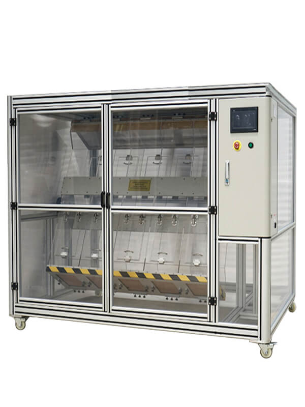 5-station rotating drum drop tester with protection cover