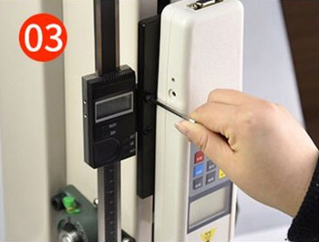 step 3 of using the manual pull tester