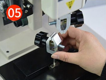 step 5 of using the manual pull tester