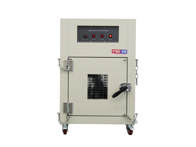 Explosion-proof battery test chambers