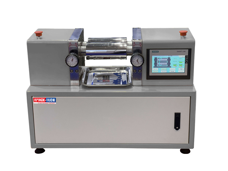 Bench-top two roll mill