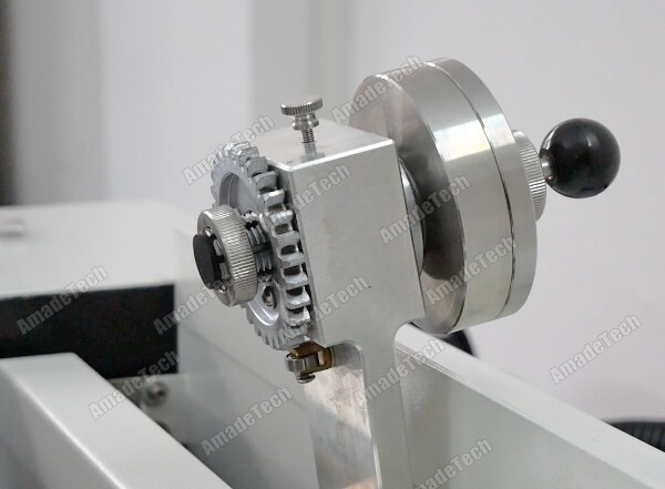 DIN abrasion test specimen holder