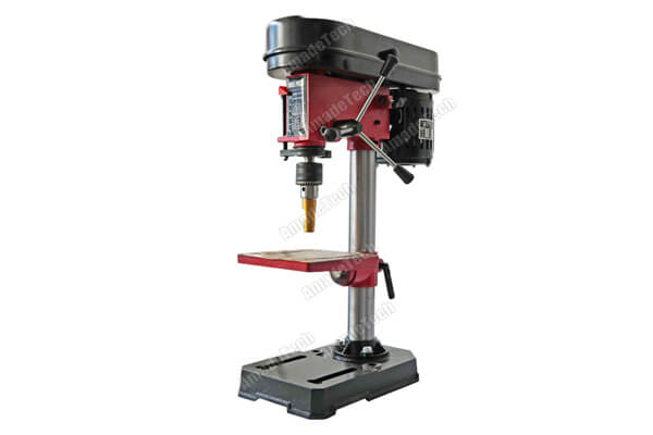 Drilling machine for sampling for DIN abrasion testing
