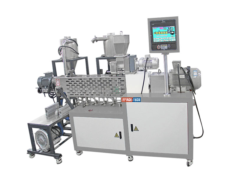 air cooled twin screw granulating machine